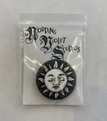 1in Pin Button- Apollo Sun