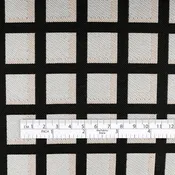 Shadow Grid Jacquard - Black/Chalk (2.3m Bundle)