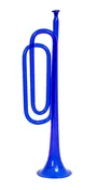 Cobalt glass End of Day trumpet
