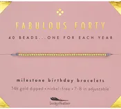 40th Milestone Birthday Bracelet - A Bead for Each Year