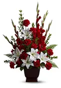 Tall funeral spray