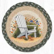 10" Adirondack Wildflowers Jute Trivet