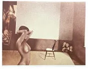 Ariel Ben David Signed Lithograph Woman and Chair