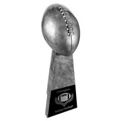 10 1/4″ Antique Silver Football Resin