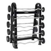 10 Bar Urethane Curl & Straight Barbell Club Pack Set (20 – 65 LBS IN 5 LB INCREMENTS)