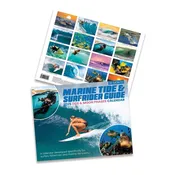 2025 Trade Calendar, Marine Tide & Surfrider Guide 2025