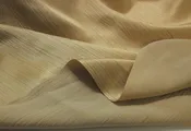Silk/cotton micro crinkle sueded silk, mustard - $39/yd