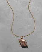 Antique 1800s 10k Rose Gold & Pearl Book Locket Necklace
