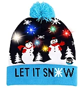 LED Light Up Let It Snow Toboggan