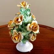 Capodimonte Roses Bouquet Made in Italy — Summer Porch Vintage Living Sacramento