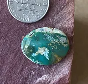 10 carat deep teal Stone Mountain Turquoise cabochon