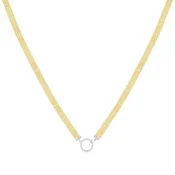 10kt Yellow Gold Mesh Chain Enhancer Necklace Diamond Clasp Regular Price $1,299.00