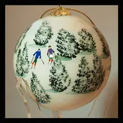 Colorado Skiing Christmas Ornament