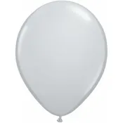 11" Round Qualatex Fashion Grey-100 Count