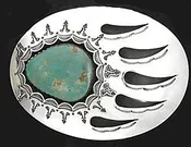 Bear Claw with Turquoise Stone
