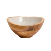Enamel Serving Bowl in Taupe