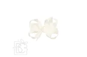 Beyond Creations Scalloped Edge Bow Medium Antique White