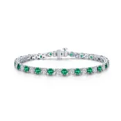 11 CTW Alternating Tennis Bracelet