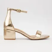 Open Toe Ankle Strap Block Heel — AVA Formals and Laney Bridal