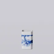 1920s Blue and White Porcelain Tiger Square Vase