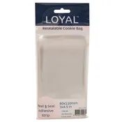 0.35 Mil Polypropylene Self-Sealing Cookie Bag - 3" x 4.5" 100 pack