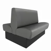 Channeled Restaurant Booth (Double-Sided), Cascade Collection