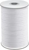 1/4" Braided Elastic - White