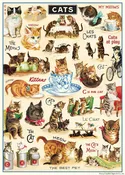 Cavallini Gift Wrap-Vintage Cats 2
