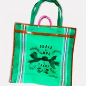 Green Taco Dove Large Tote Bag