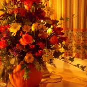 Autumn Florals in A Pumpkin!