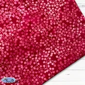 112" Wide Batik - Gardenista Vine - Ultra Pink