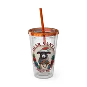 Baaad Tumbler with Straw, 16oz