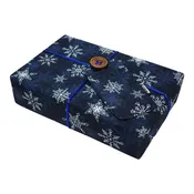 Blue Snowflakes - Fabric Gift Wrap