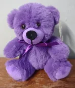 7" PURPLE COLORAMA BEAR