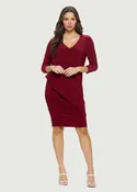 Asymmetrical 3/4 Sleeve Dress