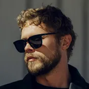 Abner in Black/Triple Black Polarized Sunglasses