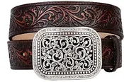 Ariat, Ladies Rhinestone Fillagree Belt, Brown