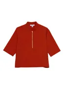 PERCY TOP - ORANGE POPLIN