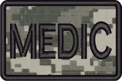 3″ x 2″ Medic Patch – ACU Digital with Velcro® backing