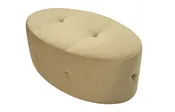 Aria Oval Ottoman (Tufted)