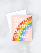 Big Rainbow Card