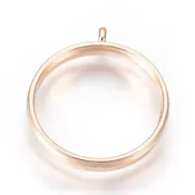 Circle Open Back Bezel Pendant (25mm)
