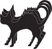 Die-Cut Magnetic - Large Single Color Cat