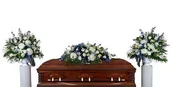 3 Piece Blue and White Funeral Package