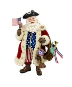 11" 250th Anniversary America Musical Santa Tablepiece