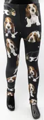 Basset Hound Print Girls Leggings