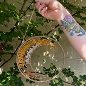 Abundance Tree Citrine Crystal Suncatcher for Wealth