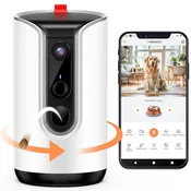 Wholesale Fexfor 2K Pet Camera Security Dogs Camera, On-Device AI Tracking and Pet Monitoring, 360^0 View, with Treat Dispenser, Local Storage, 2-W...