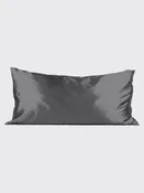 King Satin Pillowcase in Charcoal
