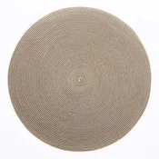 15" Round 2-Tone INDO Placemat